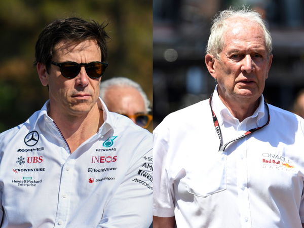 Toto Wolff and Helmut Marko