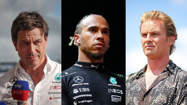 Toto Wolff, Lewis Hamilton, and Nico Rosberg