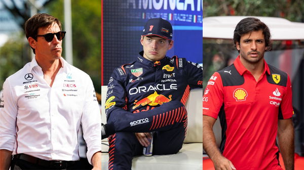 Toto Wolff, Max Verstappen, Carlos Sainz