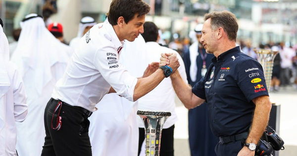 Toto-WolfF1 bosses Christian Horner and Toto Wolfff-and-Christian-Horner-handshake-planetF11-1200&#215;630