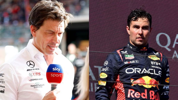 Toto Wolff and Sergio Perez