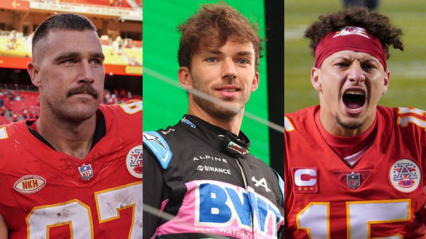 Travis Kelce-Pierre Gasly-Patrick Mahomes