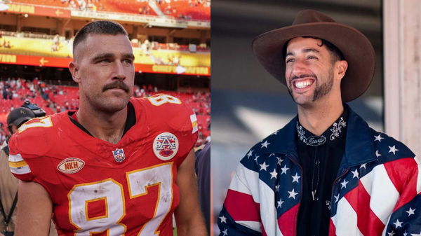 Travis Kelce and Daniel Ricciardo