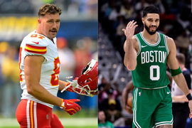 Travis Kelce and Jayson Tatum
