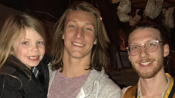 Trevor Lawrence with his siblings