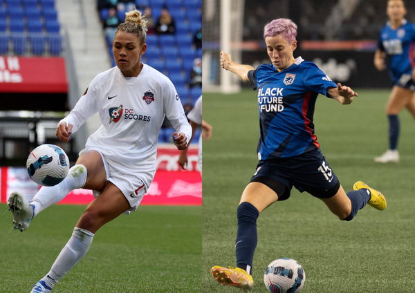 Trinity Rodman and Megan Rapinoe