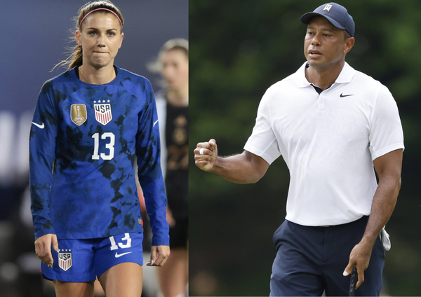 Alex Morgan and Tiger Woods