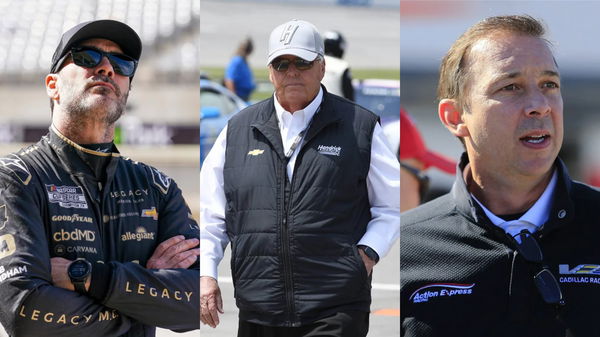 Jimmie Johnson, Rick Hendrick and Chad Knaus