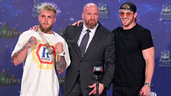 Triple H with Logan Paul and Jake Paul