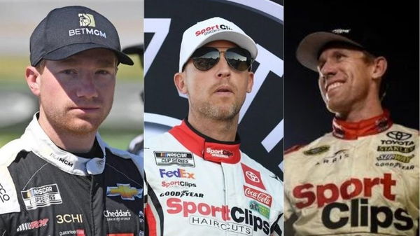 Tyler Reddick, Denny Hamlin, Carl Edwards