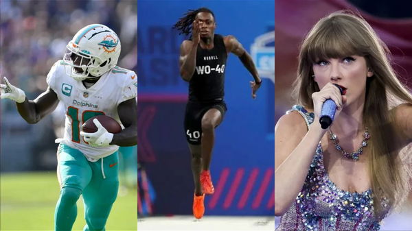 Tyreek Hill, Xavier Worthy, Taylor Swift