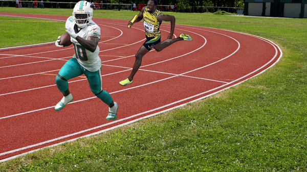 Tyreek Hill and Usain Bolt