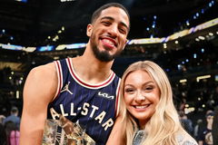 Tyrese Haliburton and Jade Jones