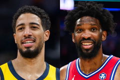 Tyrese Haliburton and Joel Embiid