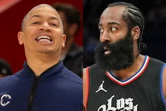 Tyronn Lue and James Harden