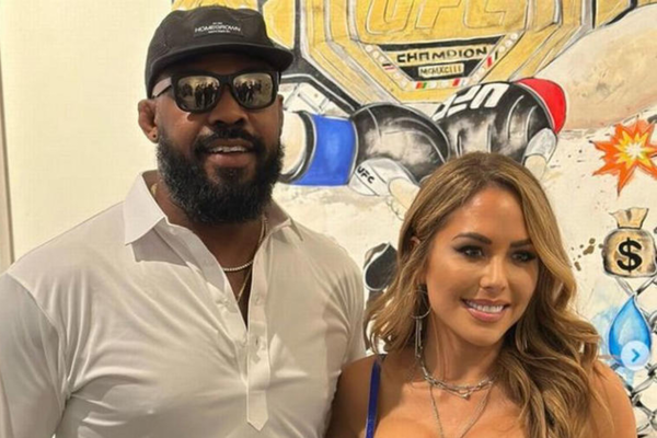 Jon Jones with Jessie Moses