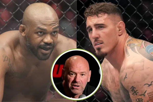 Jon Jones, Tom Aspinall, Dana White