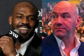 UFC fighter Jon Jones and CEO Dana White
