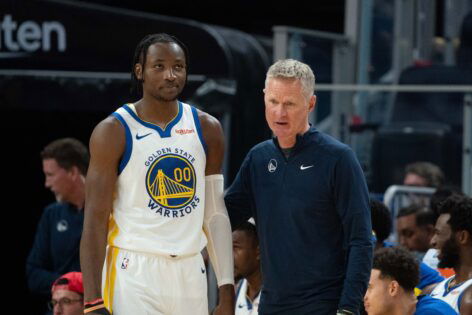 Steve Kerr Makes Strong Jonathan Kuminga Statement to ABC’s Katie Mid-Game vs Timberwolves