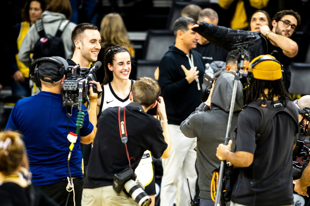 Caitlin Clark and Connor McCaffery