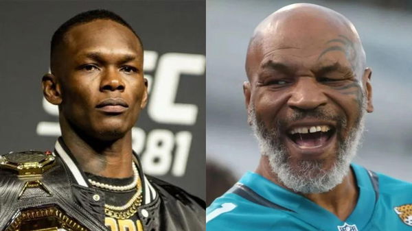 Israel Adesanya and Mike Tyson