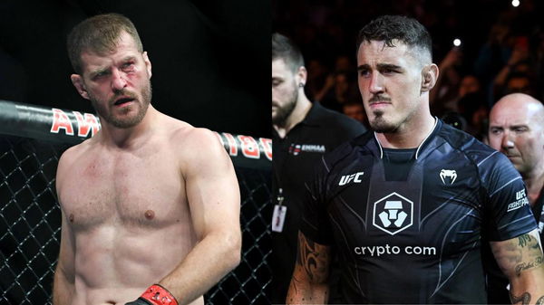 Stipe Miocic and Tom Aspinall