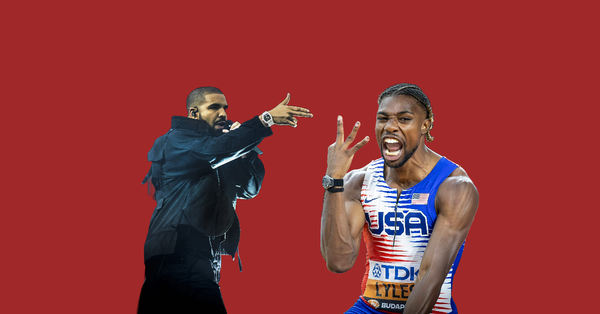 Drake and Noah Lyles Collage