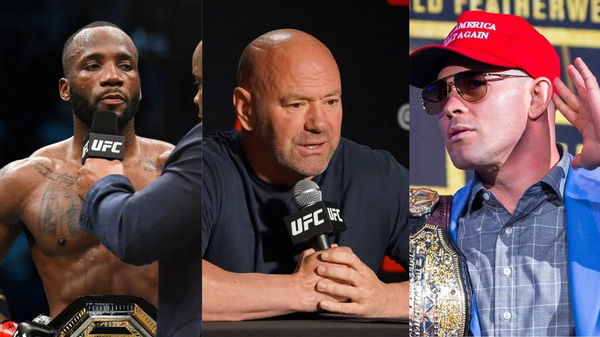 Leon Edwards, Colby Covington and Dana White