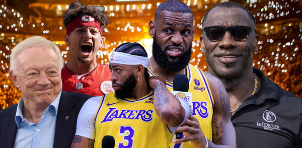 LeBron James, Patrick Mahomes, Anthony Davis, Jerry Jones, Shannon Sharpe