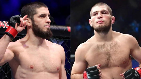 Islam Makhachev and Khabib Nurmagomedov