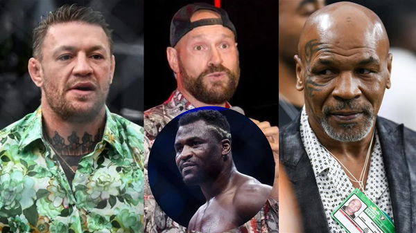 Conor McGregor, Tyson Fury, Mike Tyson and Francis Ngannou