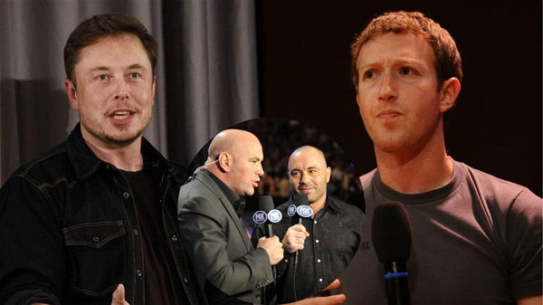 Elon Musk, Joe Rogan, Dana White and Mark Zuckerberg