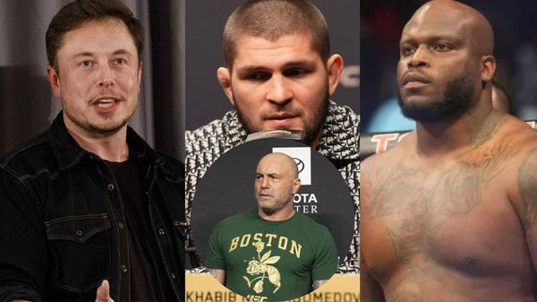 Elon Musk, Khabib Nurmagomedov, Derrick Lewis and Joe Rogan