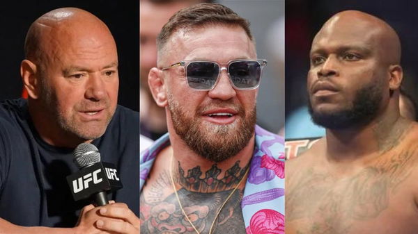 Dana White, Conor McGregor and Derrick Lewis