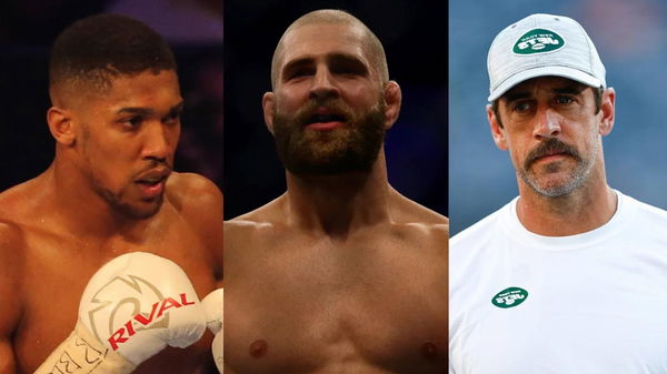 Anthony Joshua, Jiri Prochazka and Aaron Rodgers