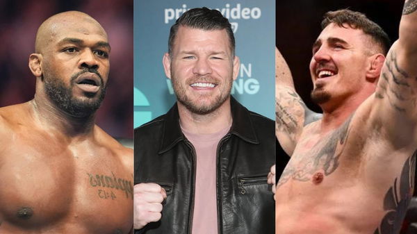 Jon Jones, Michael Bisping and Tom Aspinall