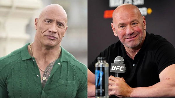 Dwayne Johnson and Dana White