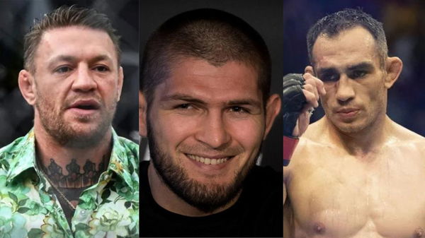 Conor McGregor, Khabib Nurmagomedov and Tony Ferguson