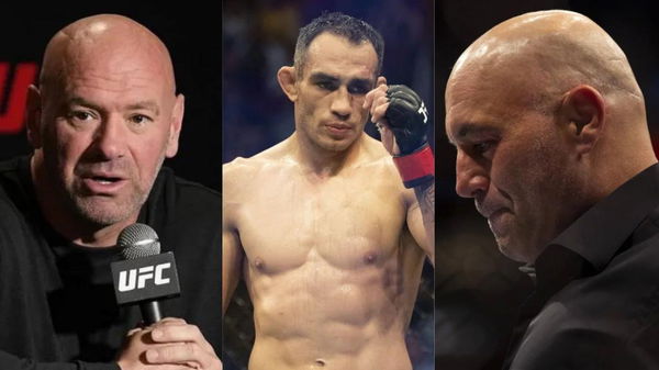 Dana White, Tony Ferguson and Joe Rogan