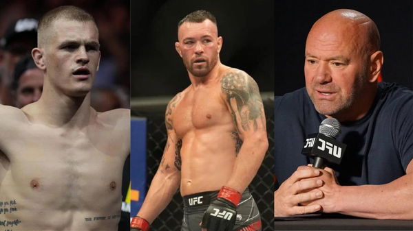 Ian Garry, Colby Covington and Dana White