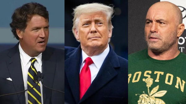 Tucker Carlson, Donald Trump and Joe Rogan