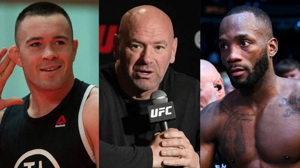 Colby Covington, Dana White and Leon Edwards