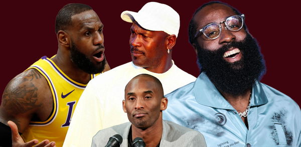 James Harden, Kobe Bryant, Michael Jordan, LeBron James