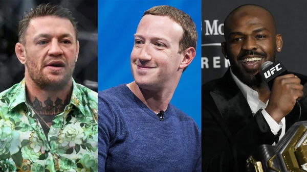 Conor McGregor, Mark Zuckerberg and Jon Jones