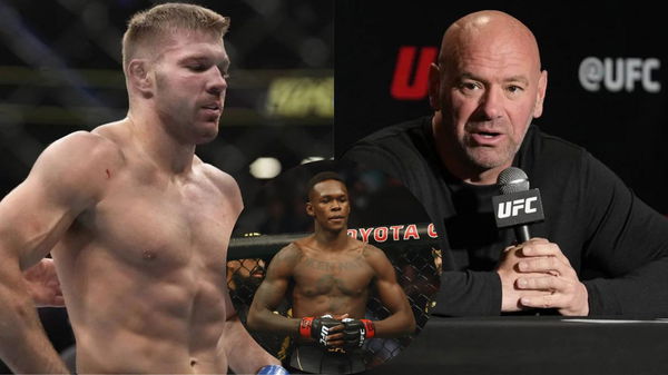 Dricus du Plessis, Israel Adesanya and Dana White