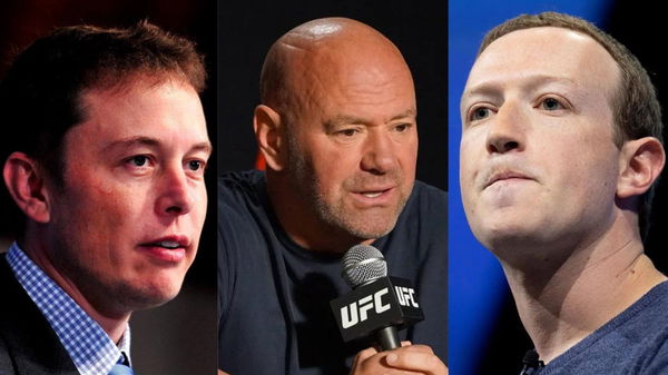 Elon Musk, Dana White and Mark Zuckerberg