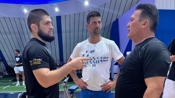 Khabib Nurmagomedov, Novak Djokovic and Javier Mendez