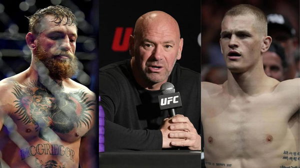 Conor McGregor, Dana White and Ian Garry