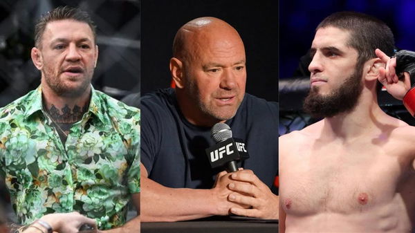 Conor McGregor, Dana White and Islam Makhachev