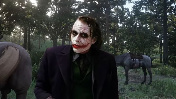 The Joker in Red Dead Redemption 2